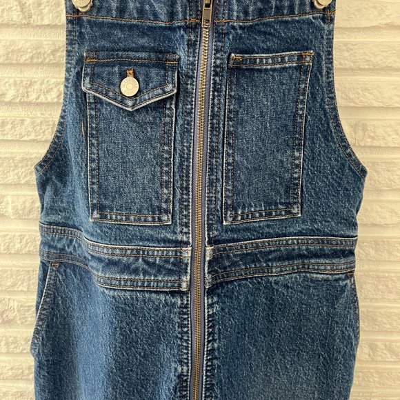 Madewell High Waist Loose Flare Overalls - Color: Dawes Wash - Size: 14 - Picture 8 of 9